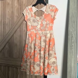 Peach color dress